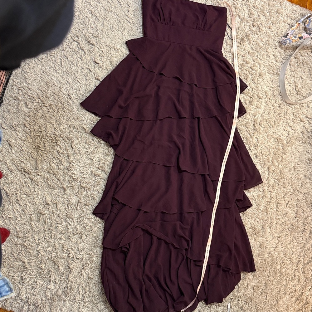 Lulu's dark purple strapless